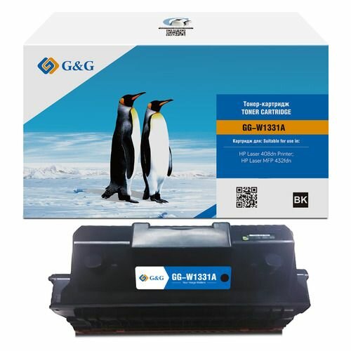 Картридж лазерный G&G GG-W1331A W1331A черный (5000стр.) для HP Laser 408dn/MFP 432fdn