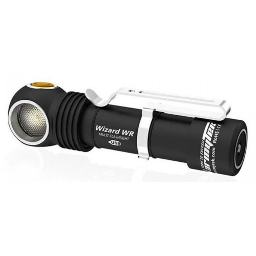 Фонарь Armytek Wizard C2 WR Magnet USB черный/желтый (F06901C)