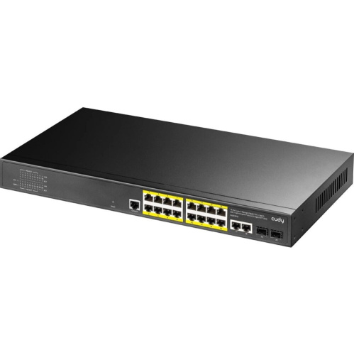 Коммутатор управляемый Cudy GS2018PS2-200W (L2) 16x1Гбит/с 2SFP 16PoE+ 200W