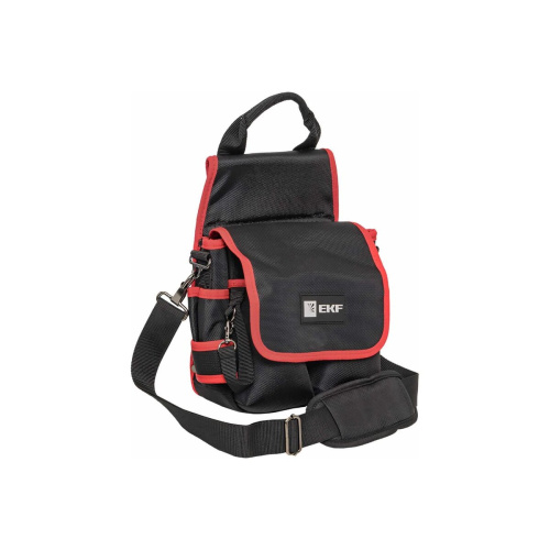 Сумка монтажника поясная с крышкой и ремнем EKF Professional C-14