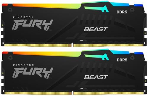 Оперативная память Kingston FURY Beast Black RGB [KF552C40BBAK2-16] 16 ГБ