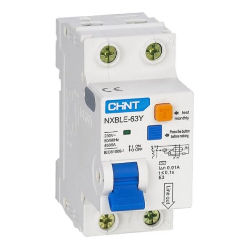 Дифавтомат CHINT NXBLE-63Y (105544)