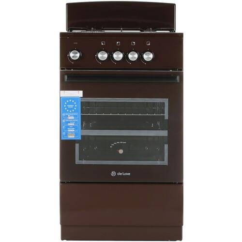 Газовая плита De Luxe 5040.48г (щ) 014 коричневый