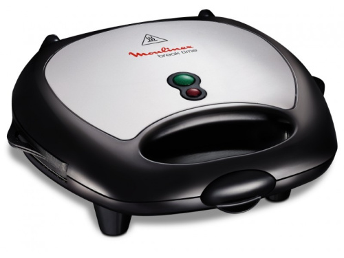 Сэндвичница Moulinex Break Time SW611812 серебристый/черный