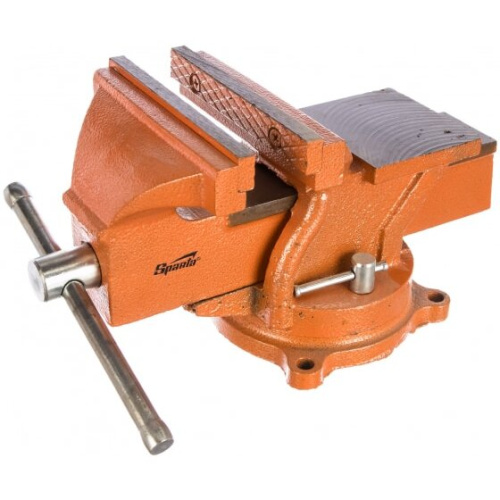 Тиски Sparta 186275 слесарные 150мм поворотные с наковальней