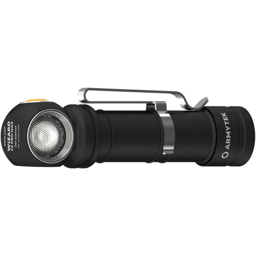 Фонарь Armytek Wizard C2 Pro Max Magnet USB черный/желтый (F06701W)