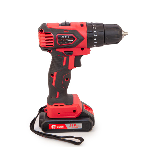 Дрель-шуруповерт EDON AD-21CBL черный/красный 28013