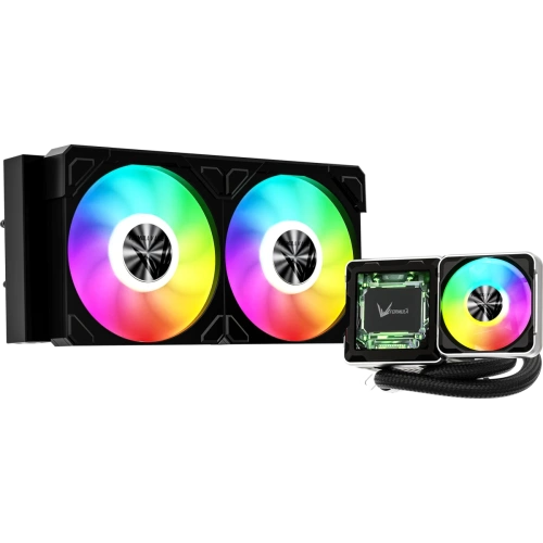 СВО Formula V Line Cryo Wing Digi 240 BK, 240mm, LCD 2.73", 2x120mm, ARGB fans, LGA115X/1200/1700/1851/1366/2011/2066, AM3/AM4