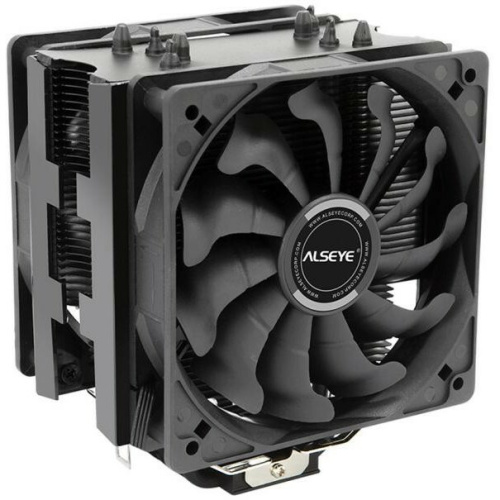 Кулер Alseye S120D-B Universal, TDP 135W, 2x120FAN, 4 heat pipe, PWM, RTL