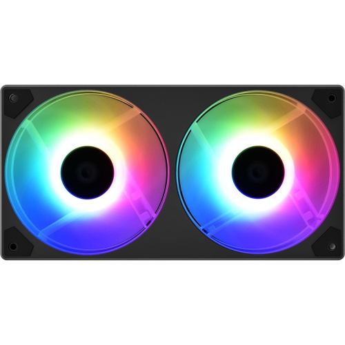 Вентилятор ID-COOLING ICEFAN 240 ARGB 2*120x120x25мм PWM, DUAL FAN, 900-2000об/мин BOX