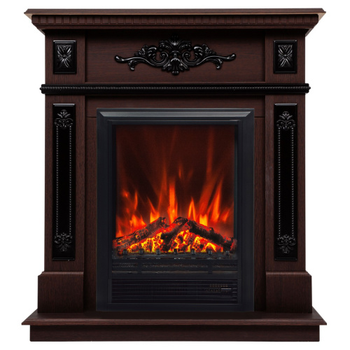 Электрокамин RealFlame Lilian DN орех с очагом Eugene
