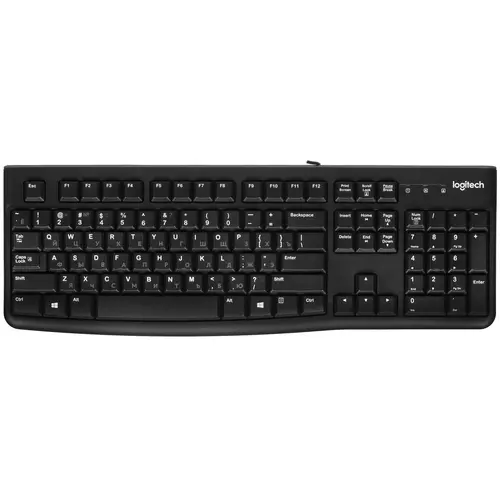 Комплект клавиатура+мышь проводные Logitech MK120 black (920-002589) с кириллицей