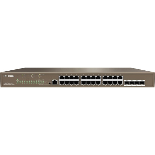 Коммутатор управляемый IP-COM G5328F в стойку, 24*1Gbit RJ45, 4*SFP 1Gbit, console port