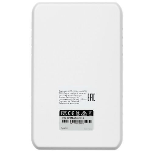2 ТБ Внешний HDD Apacer AC532 [AP2TBAC532W-1]