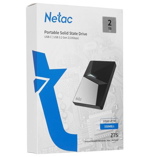 2000 ГБ Внешний SSD Netac Z7S [NT01Z7S-002T-32BK]