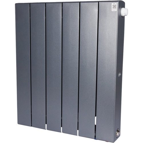 Биметаллический радиатор отопления Rifar Supremo Ventil SVR 500 нижнее правое подключение 6 секций титан