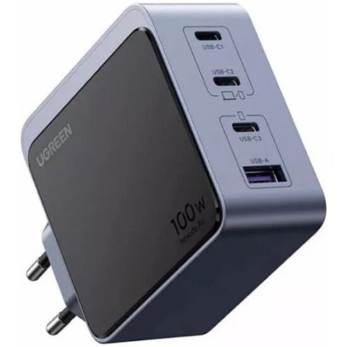 СЗУ UGREEN X565 (35043) Nexode S 100W USB-A+3*USB-C GaN Tech Fast Charger EU Gray