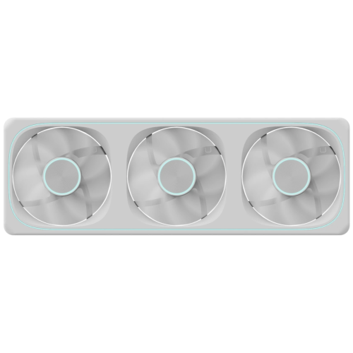 Вентилятор Formula V Line Air Fusion 3 WH Reverse, 360x120x28mm, ARBG 3pin + PWM 4pin, 500-1800 RPM, 37.83 DBA MAX, Hydro Bearing