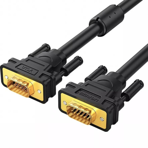 Кабель UGREEN VG101 11633 VGA Male to Male Cable 10m Black