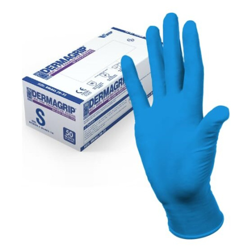 Перчатки смотровые Dermagrip High Risk CТ0000000685 латекс 50шт рS