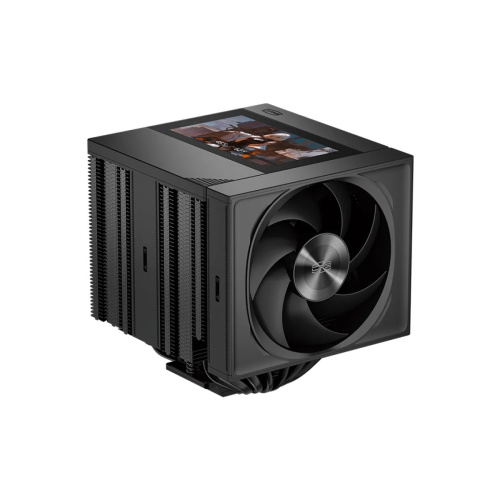 Кулер PcCooler RZ820 Display BK (290W, 4-pin PWM, LED, 169mm, Al/Cu, 8x6mm, 1x140mm + 1x150mm, 71.9/78.7CFM, 27.1/35.8dBA)
