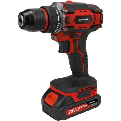 Дрель-шуруповерт аккумуляторная STARWIND CD20-2.0/2.0S1