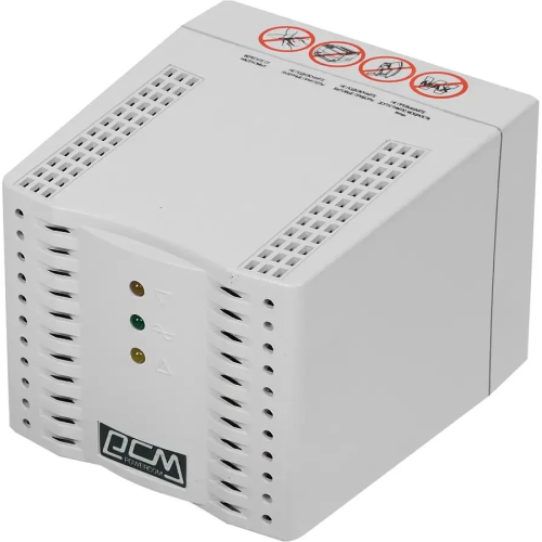 Стабилизатор напряжения Powercom TCA-3000 1500Вт 3000ВА белый