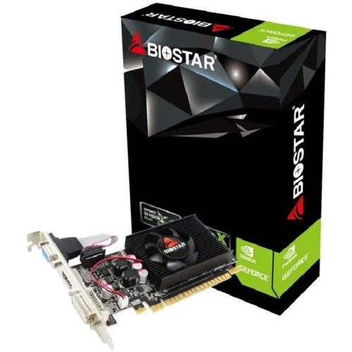 Видеокарта Biostar Nvidia GeForce 210 G210-1GB D3 LP (VN2103NHG6) PCI-E 1Gb 64bit DDR3 589/1333 DVIx1 HDMIx1 CRTx1 Ret low profile