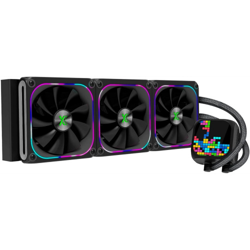 СВО XASTRA LZ360 ARGB BK Intel LGA1851/1700/1200/115X/AM5/AM4 3x120mm ARGB Dot-matrix fan and PUMP,14 port ARGB Controller