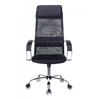 Кресло руководителя Бюрократ CH-608SL/Black спинка сетка черный TW-01 TW-11 искусст.кожа/ткань крестовина хром