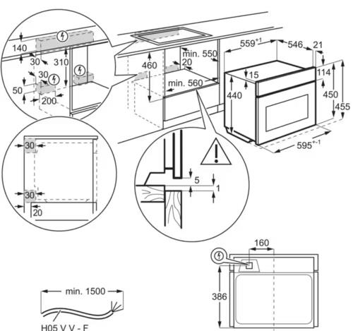 Электрический духовой шкаф Electrolux KVBAS21WX черный