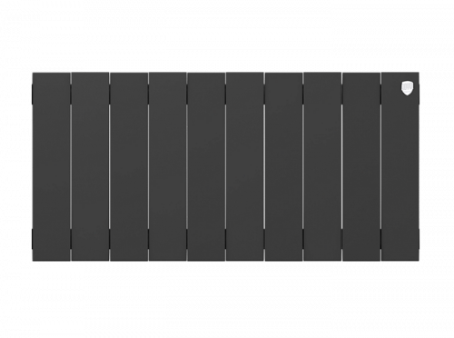 Биметаллический радиатор отопления  Royal Thermo Pianoforte 300 10 Секций Noir Sable