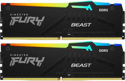 Оперативная память Kingston FURY Beast Black RGB [KF556C40BB2AK2-64] 64 ГБ