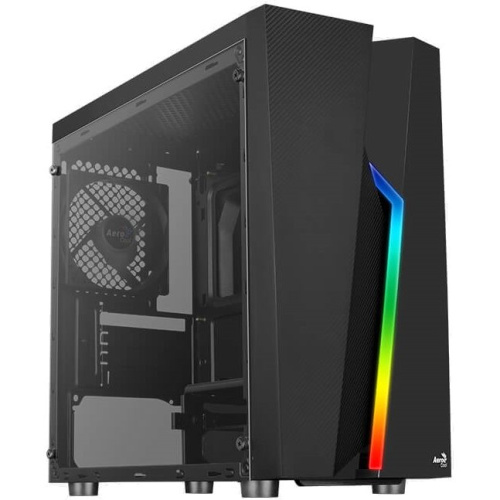 Корпус AeroCool Bolt Mini-G-BK-v1 (mATX, Tempered Glass Window , без БП)