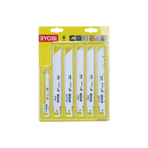 Набор полотен для сабельной пилы Ryobi RAK06RB (5132002547)