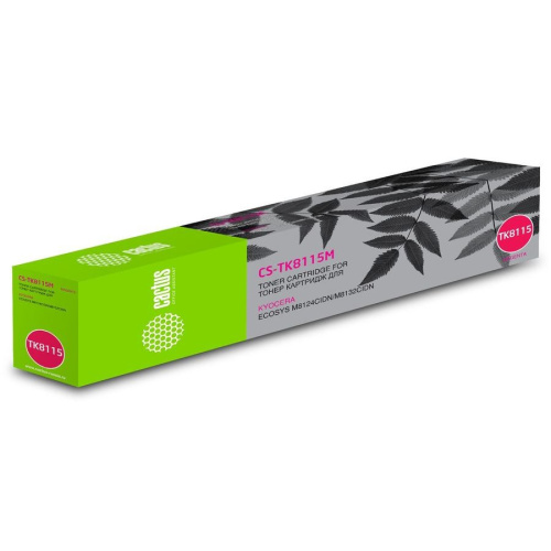 Тонер Картридж Cactus CS-TK8115M пурпурный (6000стр.) для Kyocera Mita Ecosys M8124cidn/ M8130cidn