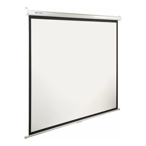 Проекционный экран BRAUBERG 236725 Wall настенный 150х150см матовый, 1:1