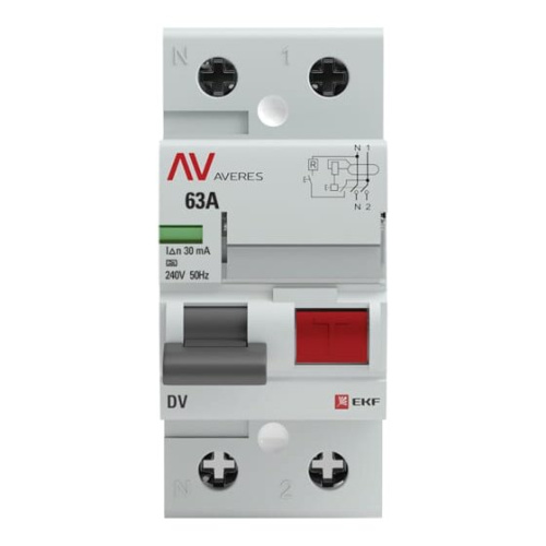 УЗО EKF Averes DV 2P (rccb-2-63-30-a-av)