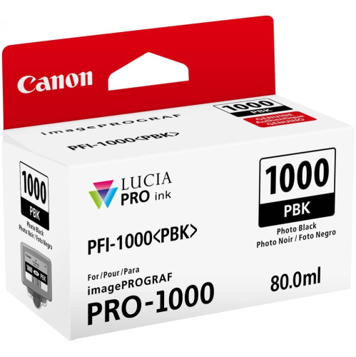 Картридж струйный Canon PFI-1000 PBK 0546C001 фото черный для Canon Pixma MG5740/MG6840/MG7740