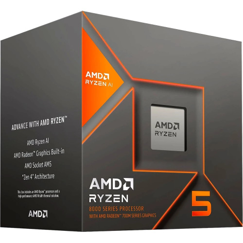 Процессор AMD Ryzen 5 8600G Box (100-100001237Box) Base 4,30GHz, Turbo 5,00GHz, RDNA 3.0 Graphics, L3 16Mb, TDP 65W,AM5