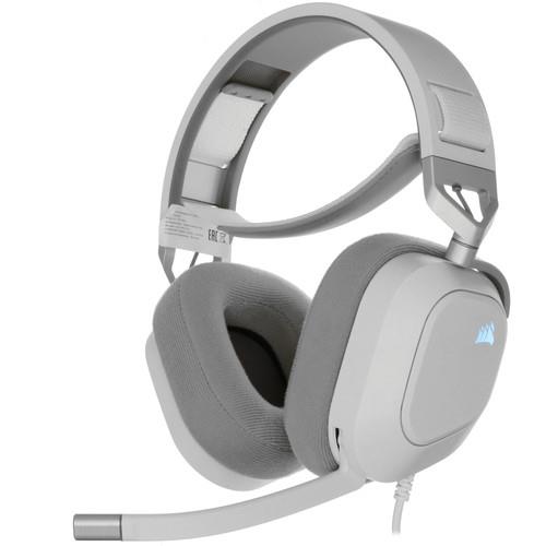 Проводные наушники Corsair HS80 RGB USB  белый 2022