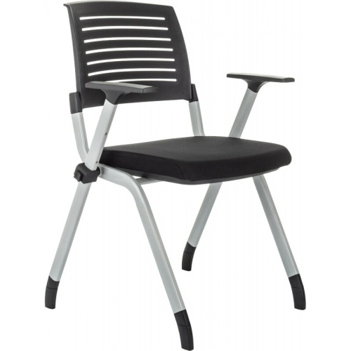 Стул Бюрократ X-Click/Black черный на ножках металл серый