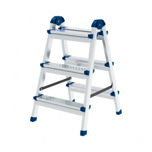 Стремянка двухсторонняя СИБРТЕХ (97983) 3ст, сталь профиль, стальные ступени, Россия Стремянка двухсторонняя СИБРТЕХ (97983) 3ст, сталь профиль, стальные ступени, Россия