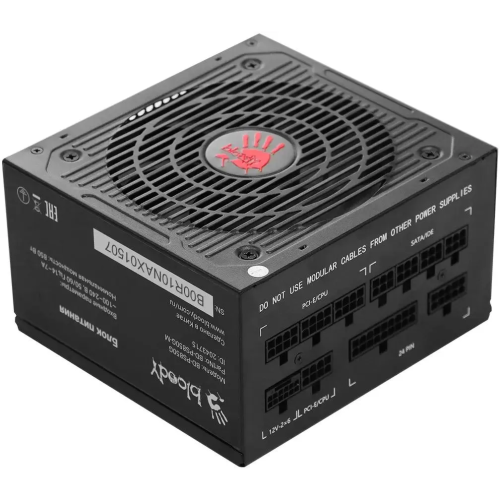 Блок питания BLOODY BD-PS850G (BD-PS850G-M), 850Вт, 120мм, черный, retail