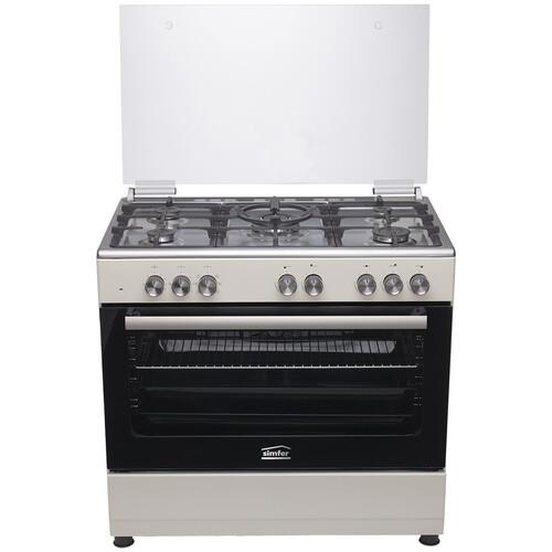Комбинированная плита Simfer F96MR52010 серебристый