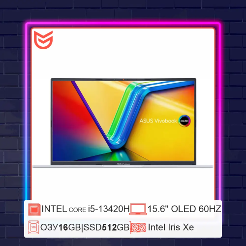 15.6" Ноутбук ASUS Vivobook 15 OLED | Core i5-13420H | 15.6" OLED 16/512 ГБ Русская раскладка