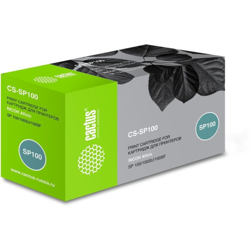 Тонер Картридж Cactus CS-SP100 черный для Ricoh Aficio SP 100/100SU/100SF (2000стр.)