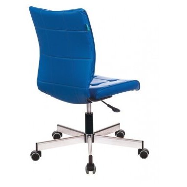 Кресло Бюрократ CH-330M/OR-03 без подлокотников синий искусственная кожа крестовина металл
