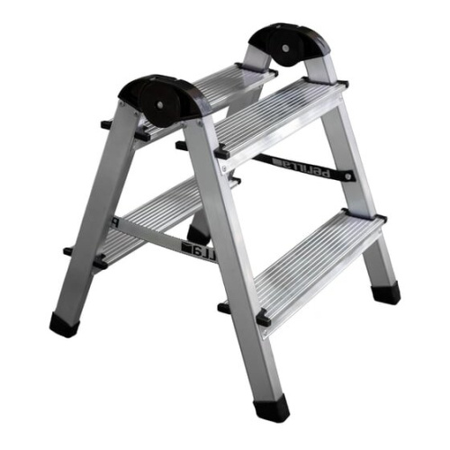 Лестница-стремянка двухсторонняя Perilla 111402 алюминевая 2-х ступенчатая Лестница-стремянка двухсторонняя Perilla 111402 алюминевая 2-х ступенчатая