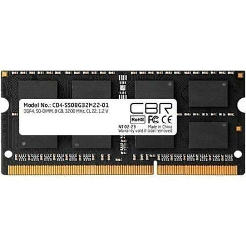 ОЗУ CBR CD4-SS08G32M22-01 DDR4 SODIMM 8GB PC4-25600, 3200MHz, CL22, 1.2V